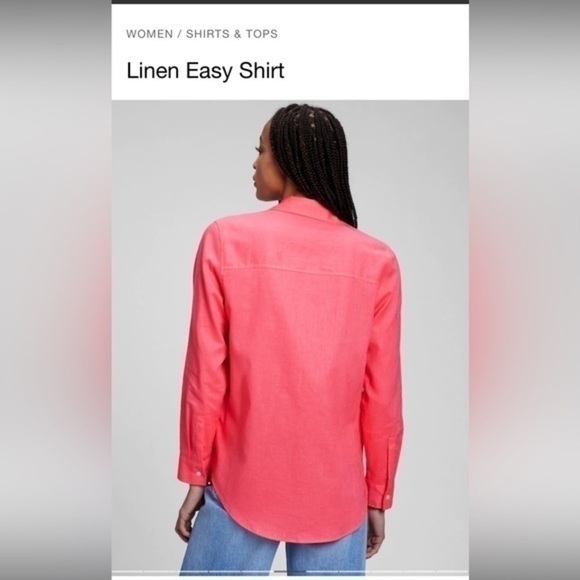 COPY - NWT Gap Linen Easy Shirt - Picture 2 of 10